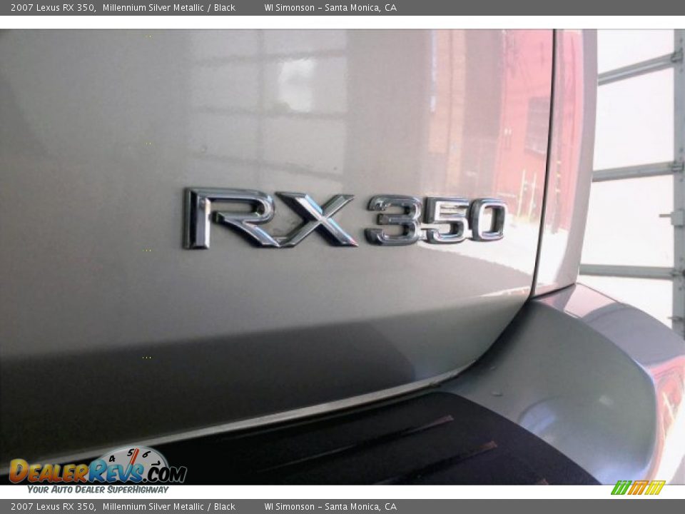 2007 Lexus RX 350 Millennium Silver Metallic / Black Photo #7