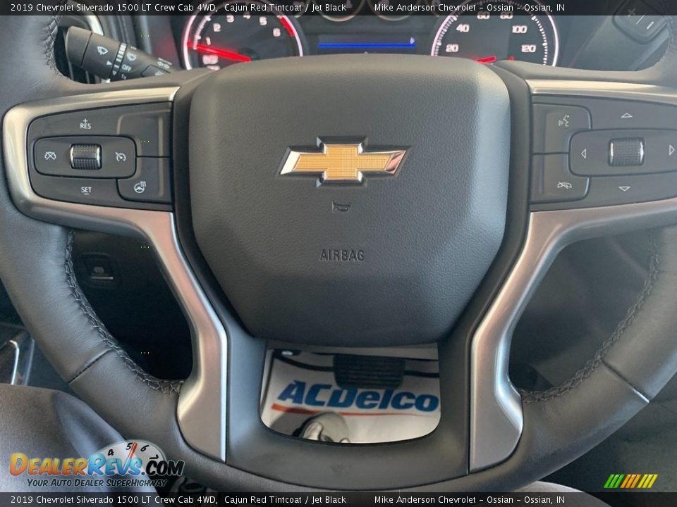 2019 Chevrolet Silverado 1500 LT Crew Cab 4WD Cajun Red Tintcoat / Jet Black Photo #16