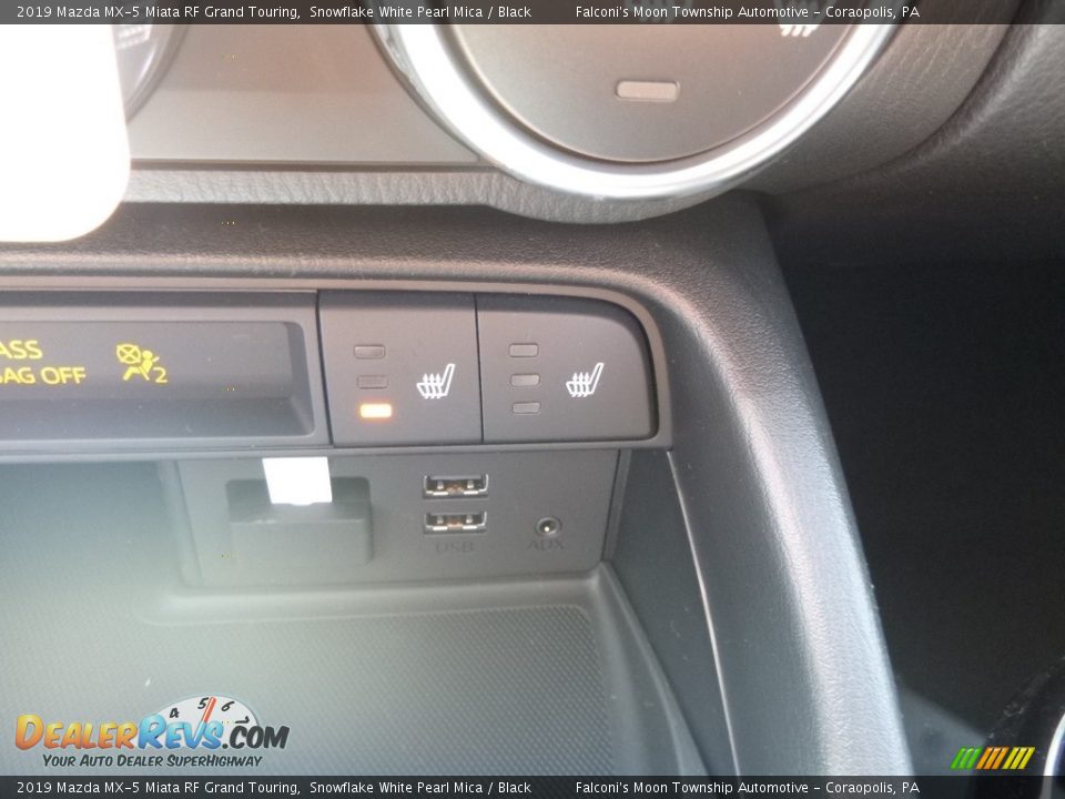 2019 Mazda MX-5 Miata RF Grand Touring Snowflake White Pearl Mica / Black Photo #12