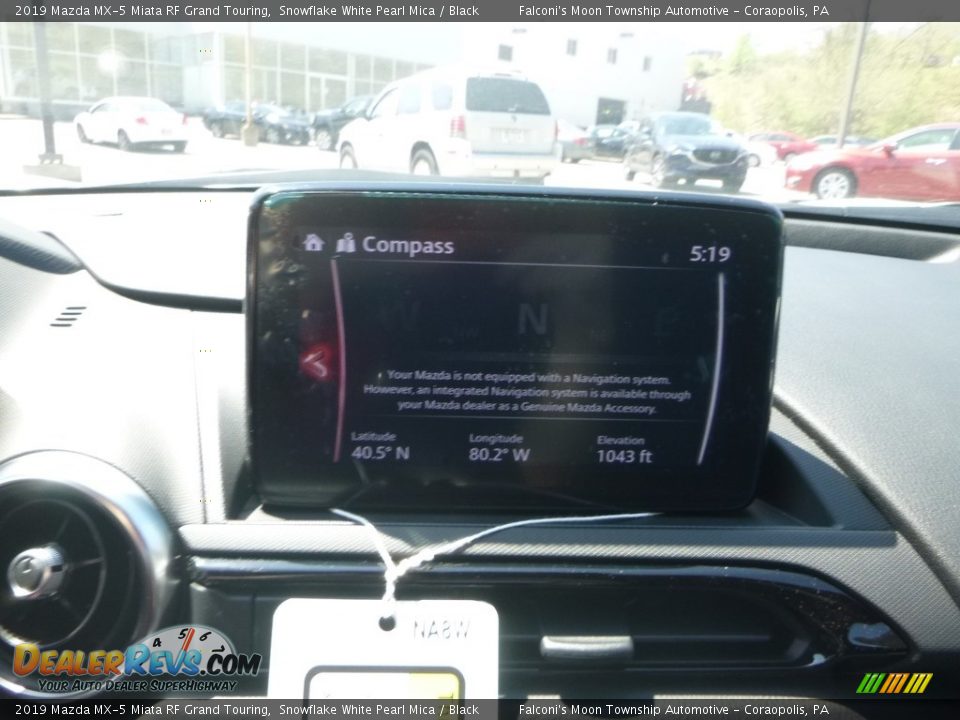 2019 Mazda MX-5 Miata RF Grand Touring Snowflake White Pearl Mica / Black Photo #14