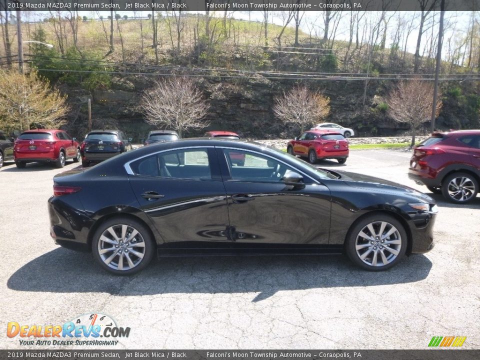 2019 Mazda MAZDA3 Premium Sedan Jet Black Mica / Black Photo #1