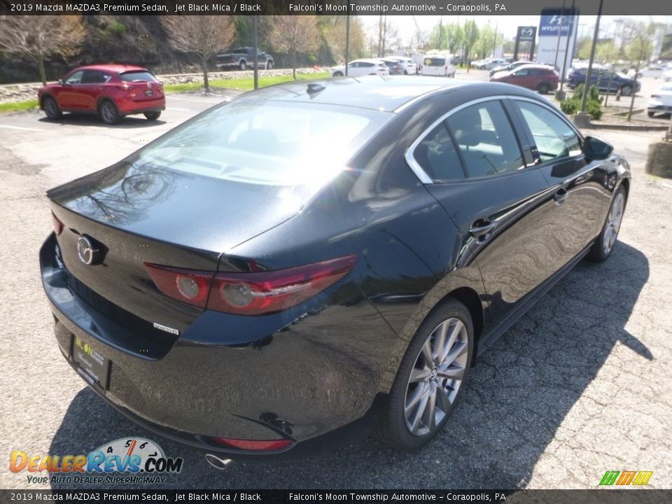 2019 Mazda MAZDA3 Premium Sedan Jet Black Mica / Black Photo #2