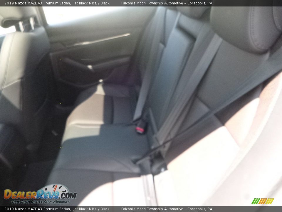 2019 Mazda MAZDA3 Premium Sedan Jet Black Mica / Black Photo #8