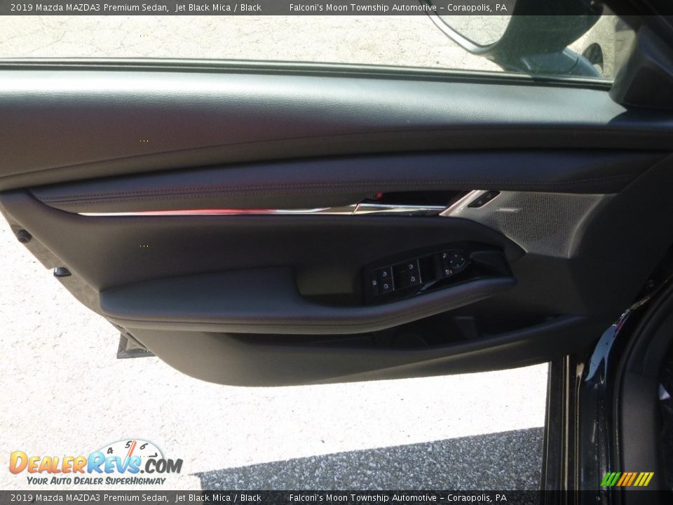 2019 Mazda MAZDA3 Premium Sedan Jet Black Mica / Black Photo #10