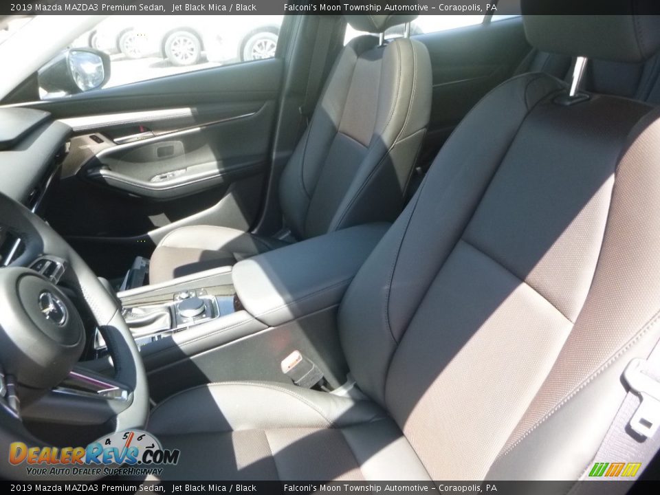 2019 Mazda MAZDA3 Premium Sedan Jet Black Mica / Black Photo #11