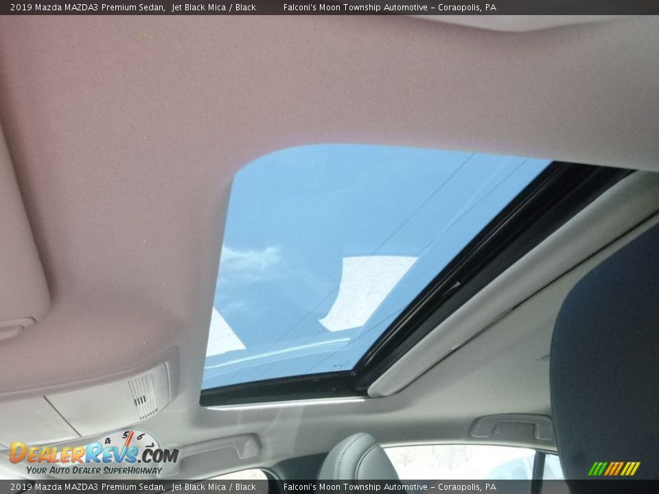 2019 Mazda MAZDA3 Premium Sedan Jet Black Mica / Black Photo #13