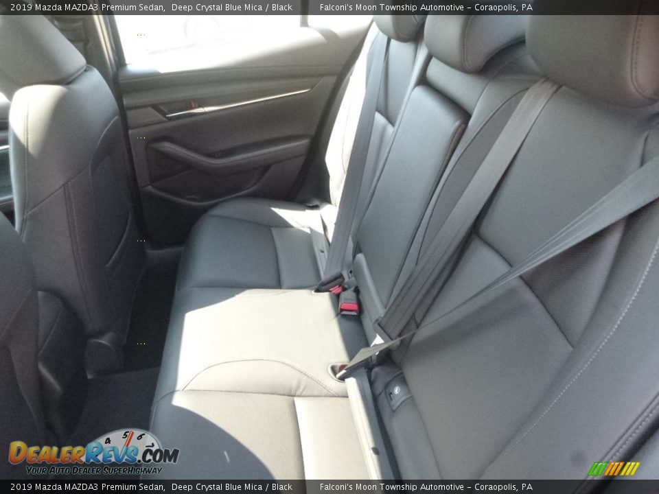 2019 Mazda MAZDA3 Premium Sedan Deep Crystal Blue Mica / Black Photo #8
