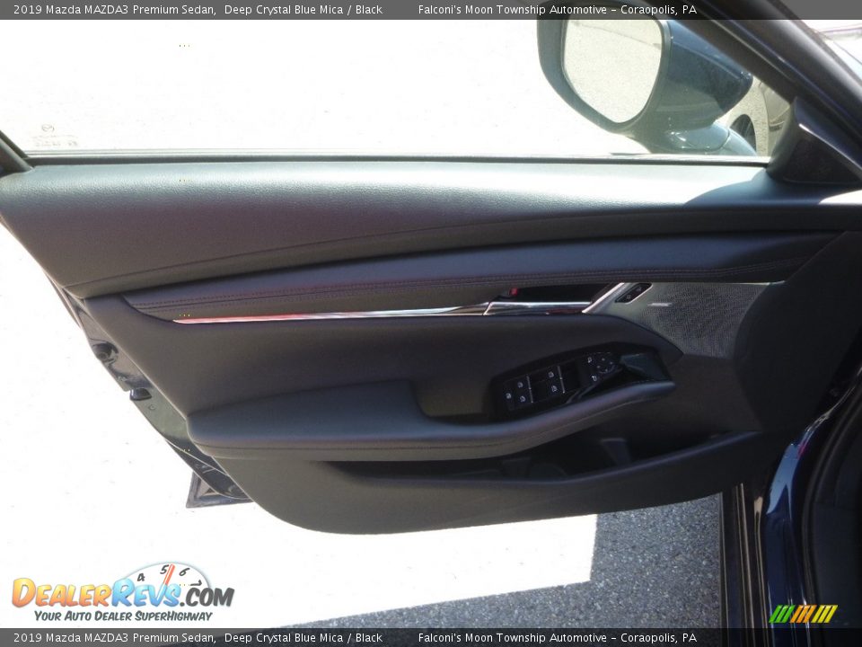 2019 Mazda MAZDA3 Premium Sedan Deep Crystal Blue Mica / Black Photo #10