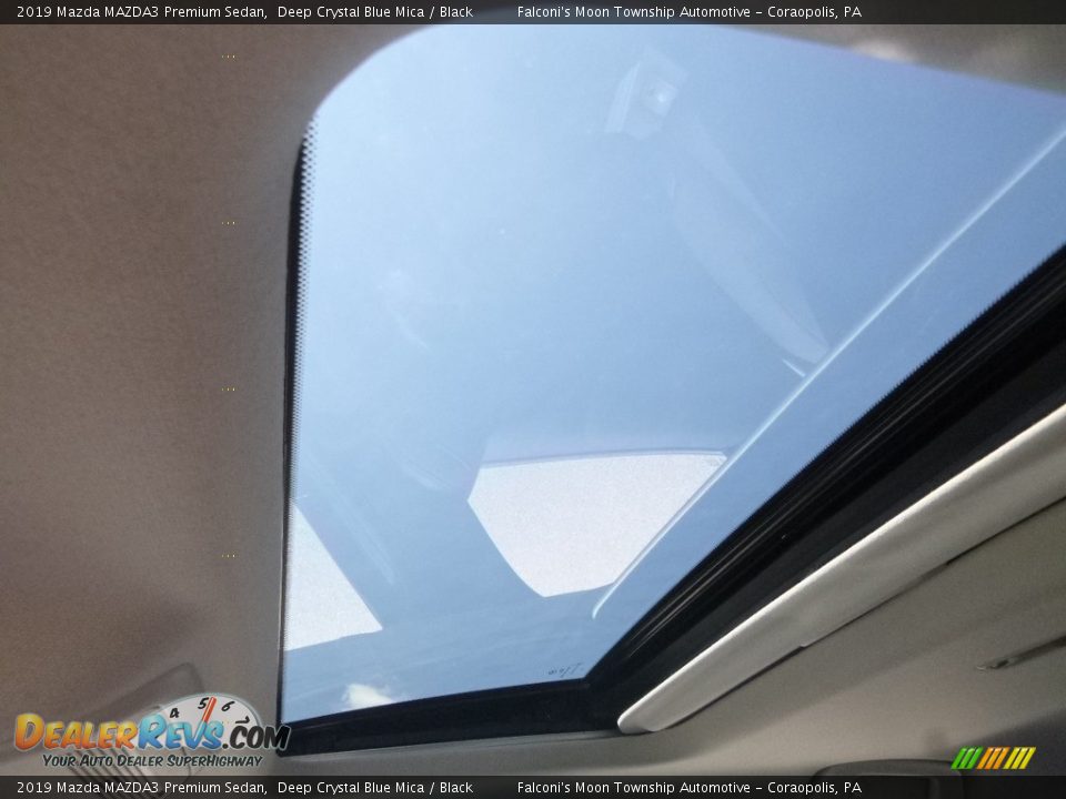 2019 Mazda MAZDA3 Premium Sedan Deep Crystal Blue Mica / Black Photo #13