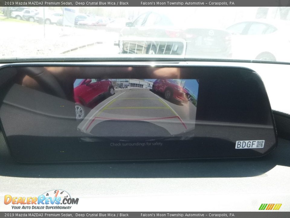 2019 Mazda MAZDA3 Premium Sedan Deep Crystal Blue Mica / Black Photo #15