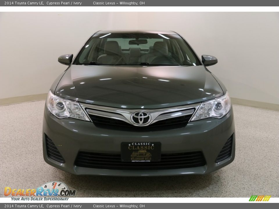 2014 Toyota Camry LE Cypress Pearl / Ivory Photo #2