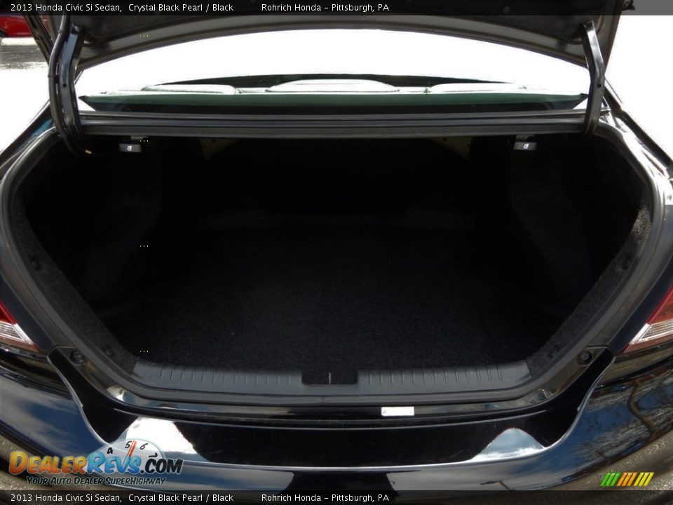 2013 Honda Civic Si Sedan Crystal Black Pearl / Black Photo #18