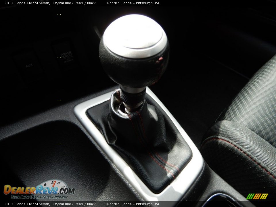 2013 Honda Civic Si Sedan Crystal Black Pearl / Black Photo #21