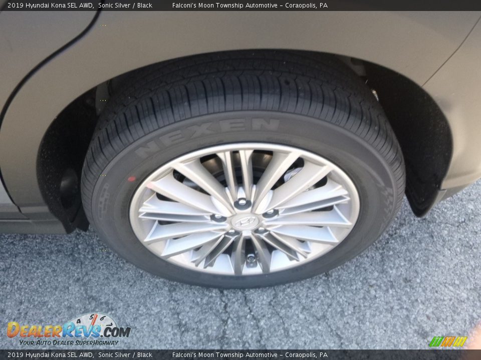 2019 Hyundai Kona SEL AWD Sonic Silver / Black Photo #7