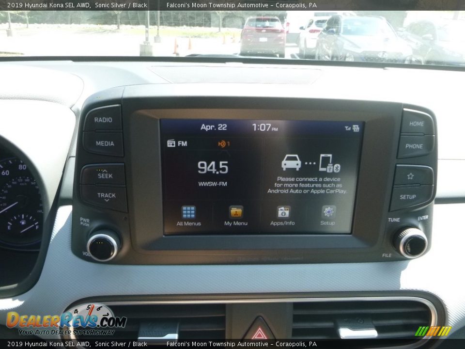 2019 Hyundai Kona SEL AWD Sonic Silver / Black Photo #14