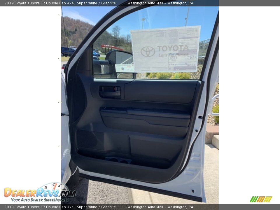 2019 Toyota Tundra SR Double Cab 4x4 Super White / Graphite Photo #21
