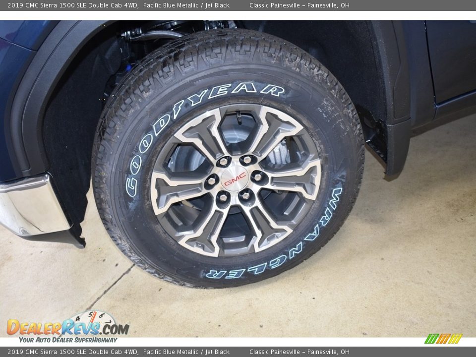 2019 GMC Sierra 1500 SLE Double Cab 4WD Pacific Blue Metallic / Jet Black Photo #5