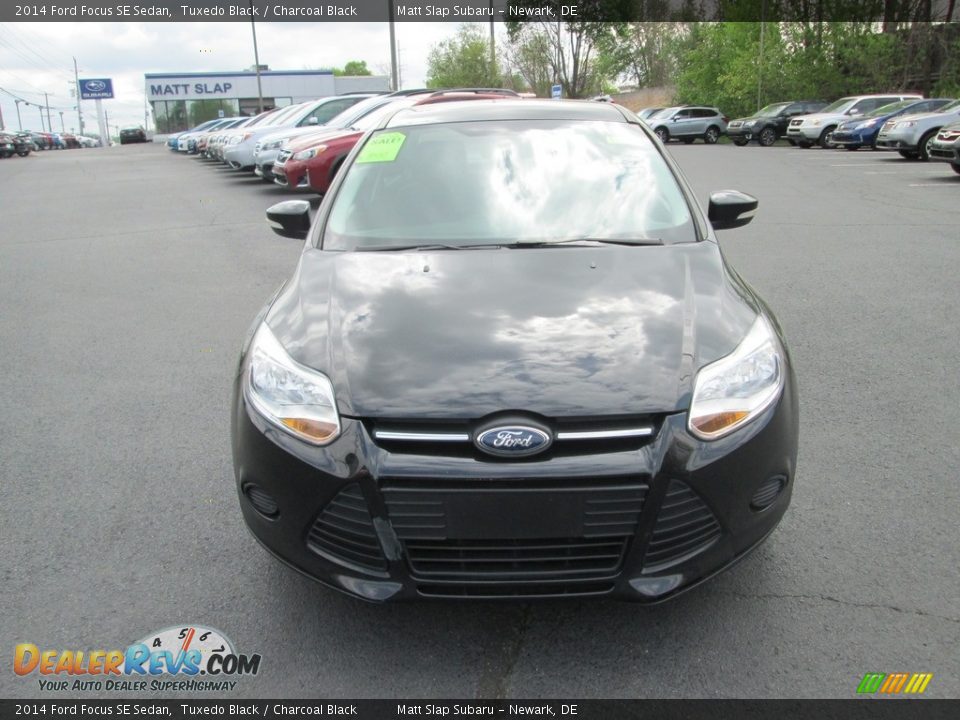2014 Ford Focus SE Sedan Tuxedo Black / Charcoal Black Photo #3