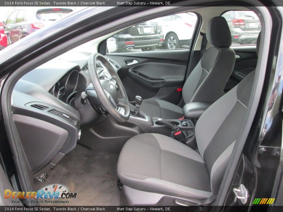 2014 Ford Focus SE Sedan Tuxedo Black / Charcoal Black Photo #13