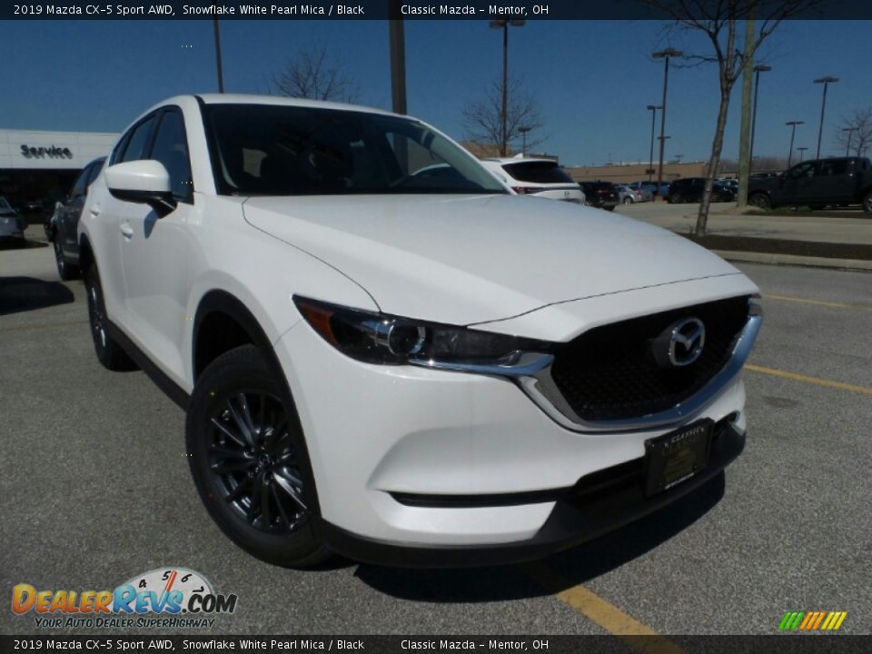 2019 Mazda CX-5 Sport AWD Snowflake White Pearl Mica / Black Photo #1