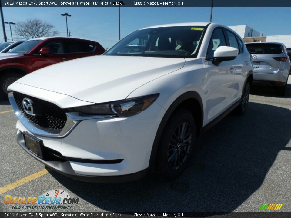 2019 Mazda CX-5 Sport AWD Snowflake White Pearl Mica / Black Photo #3