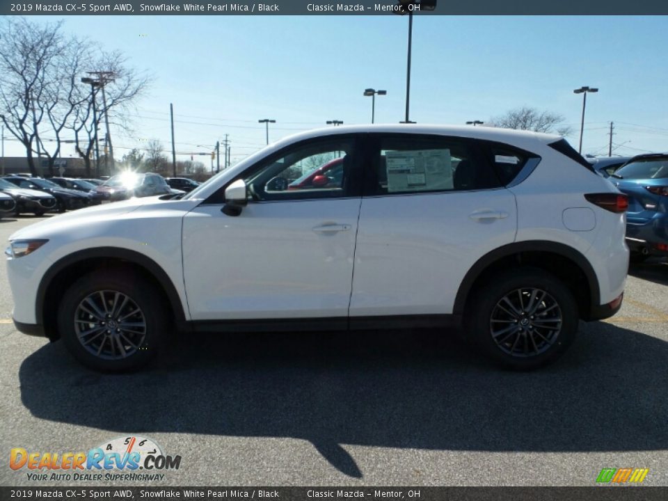 2019 Mazda CX-5 Sport AWD Snowflake White Pearl Mica / Black Photo #4