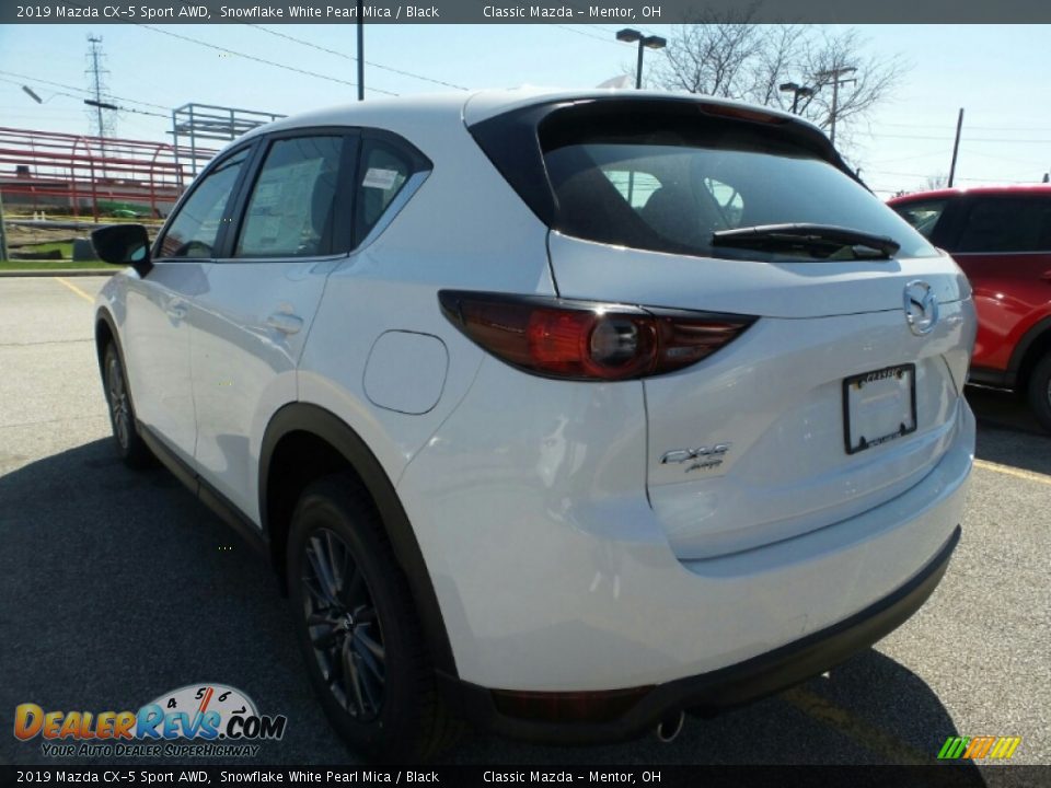 2019 Mazda CX-5 Sport AWD Snowflake White Pearl Mica / Black Photo #5