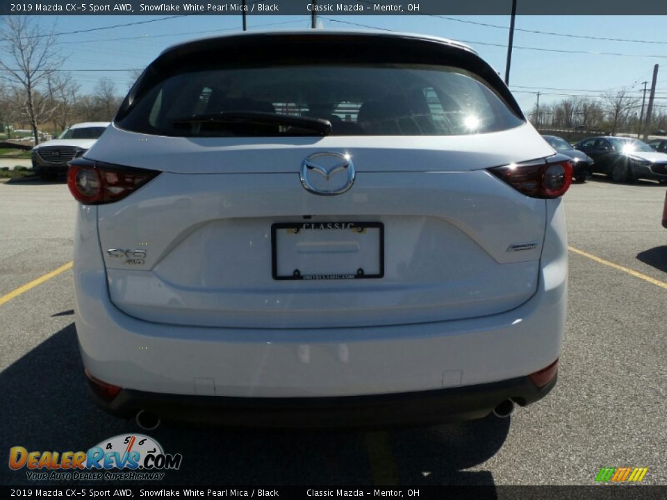 2019 Mazda CX-5 Sport AWD Snowflake White Pearl Mica / Black Photo #6
