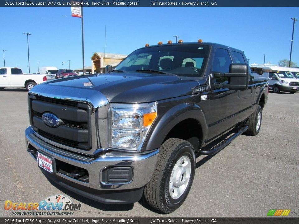 2016 Ford F250 Super Duty XL Crew Cab 4x4 Ingot Silver Metallic / Steel Photo #1