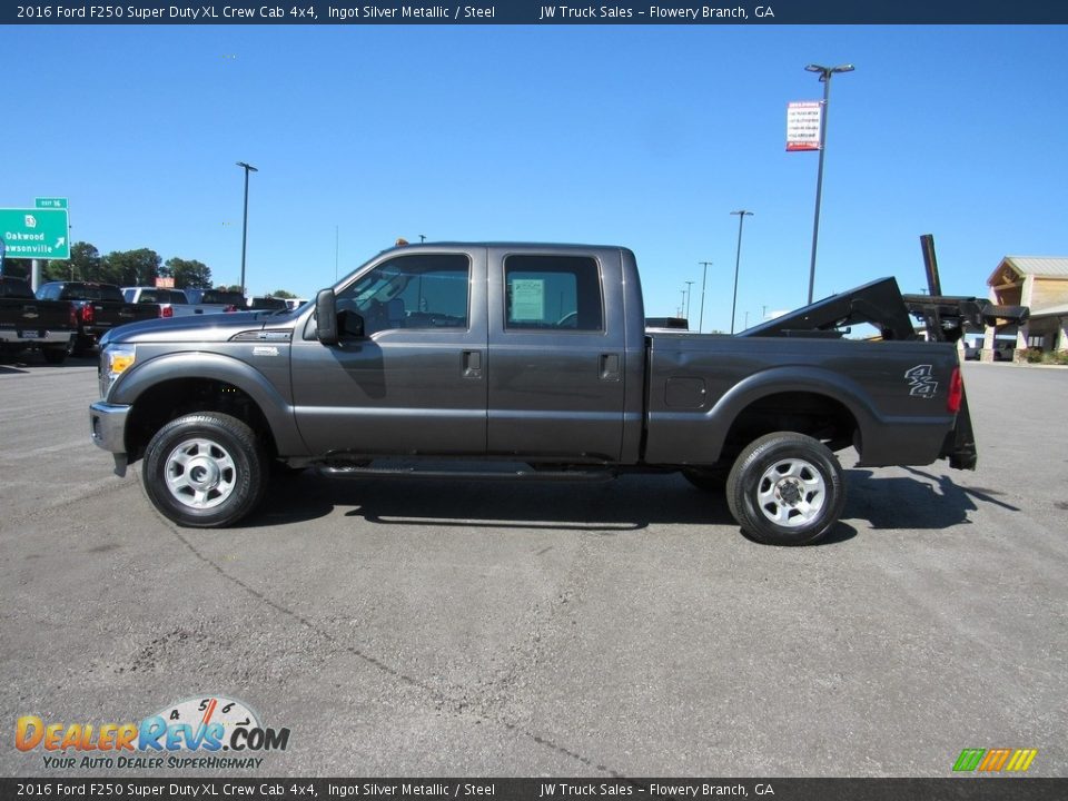 2016 Ford F250 Super Duty XL Crew Cab 4x4 Ingot Silver Metallic / Steel Photo #2