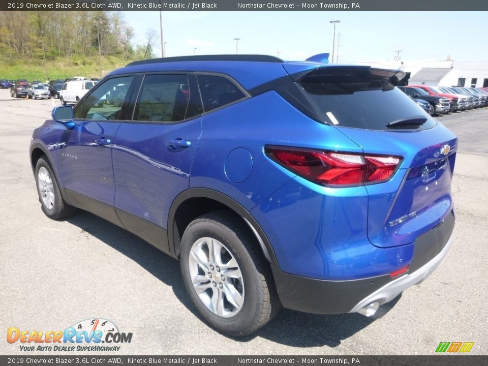 2019 Chevrolet Blazer 3.6L Cloth AWD Kinetic Blue Metallic / Jet Black Photo #3