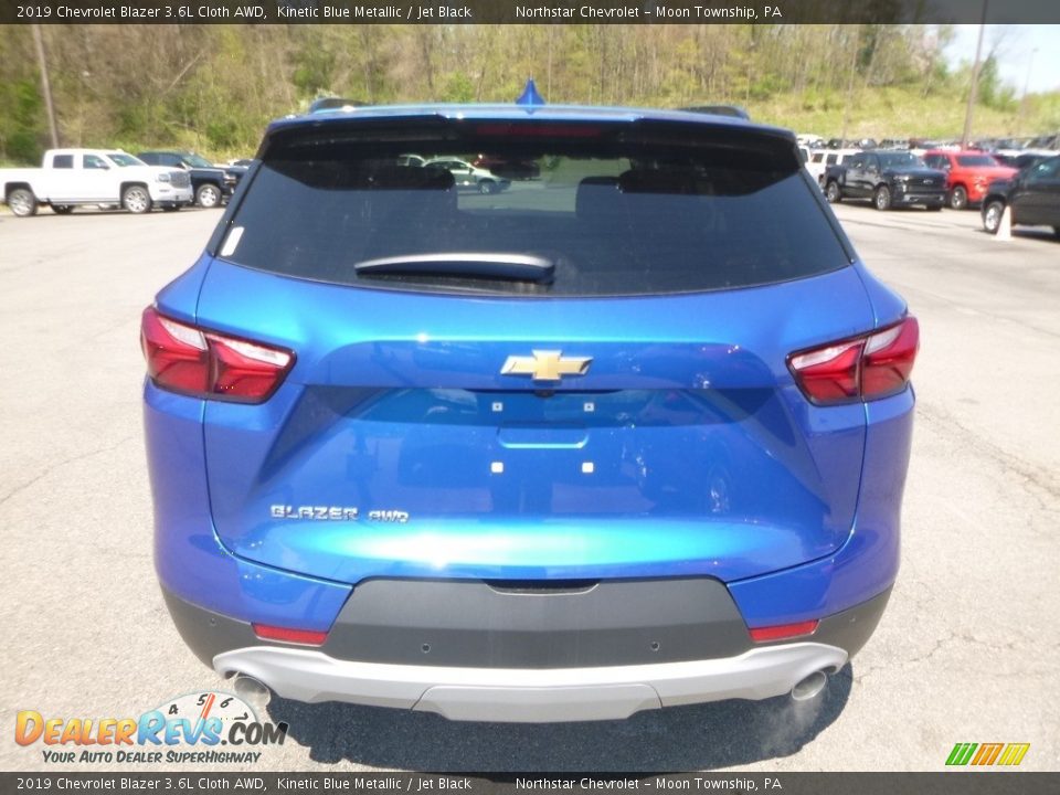 2019 Chevrolet Blazer 3.6L Cloth AWD Kinetic Blue Metallic / Jet Black Photo #4