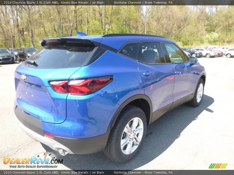 2019 Chevrolet Blazer 3.6L Cloth AWD Kinetic Blue Metallic / Jet Black Photo #5