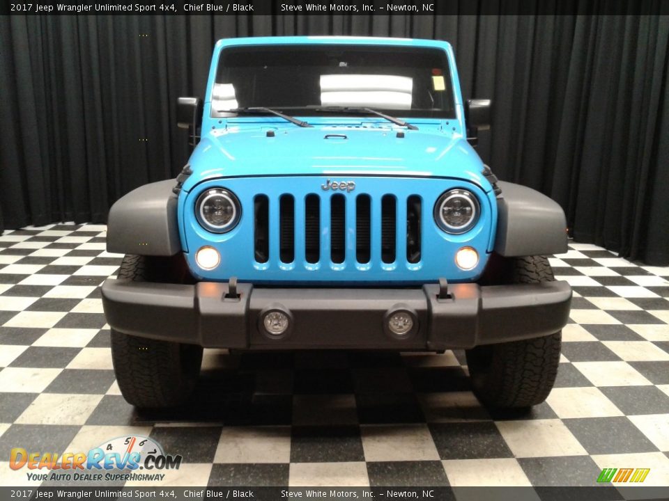 2017 Jeep Wrangler Unlimited Sport 4x4 Chief Blue / Black Photo #3