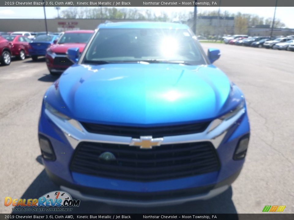 2019 Chevrolet Blazer 3.6L Cloth AWD Kinetic Blue Metallic / Jet Black Photo #8