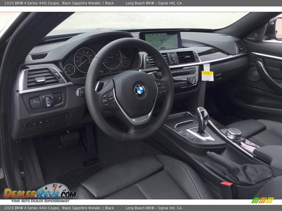 Black Interior - 2020 BMW 4 Series 440i Coupe Photo #6