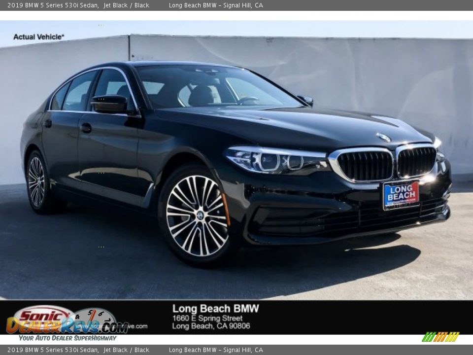 2019 BMW 5 Series 530i Sedan Jet Black / Black Photo #1