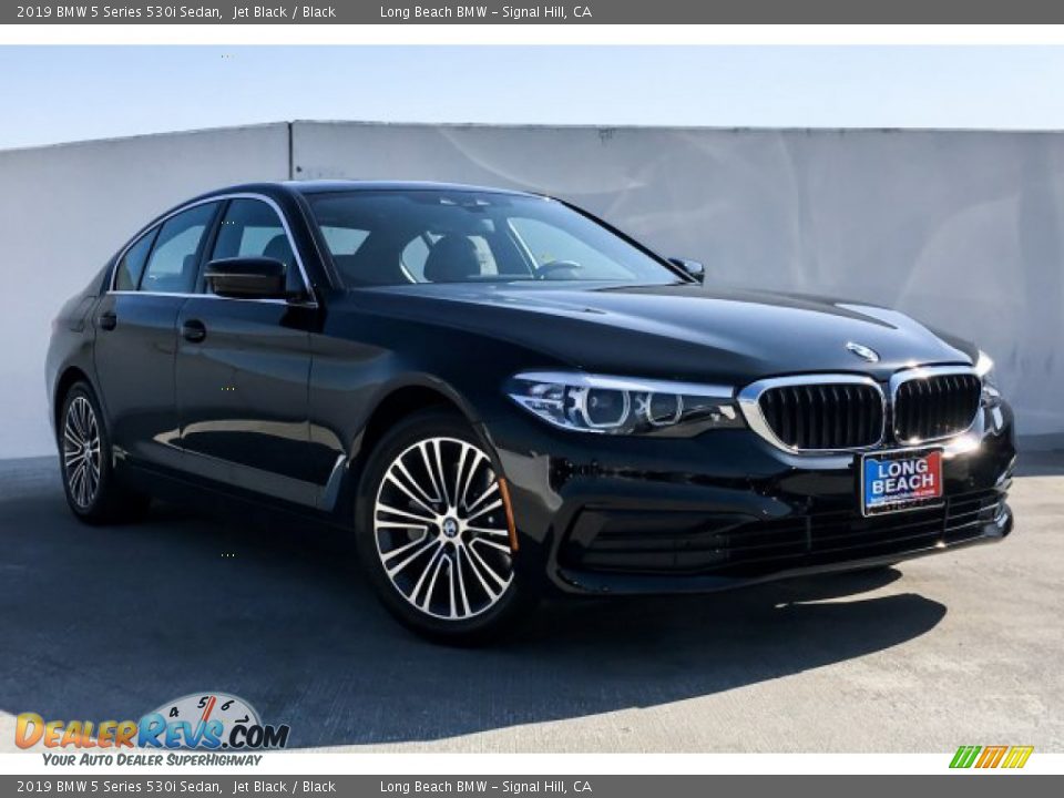 2019 BMW 5 Series 530i Sedan Jet Black / Black Photo #10