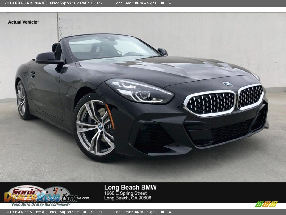 2019 BMW Z4 sDrive30i Black Sapphire Metallic / Black Photo #1