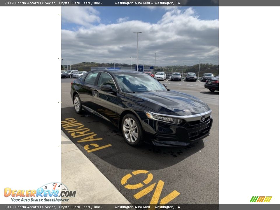 2019 Honda Accord LX Sedan Crystal Black Pearl / Black Photo #4