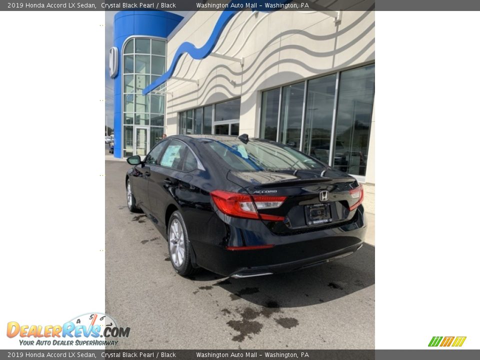 2019 Honda Accord LX Sedan Crystal Black Pearl / Black Photo #7