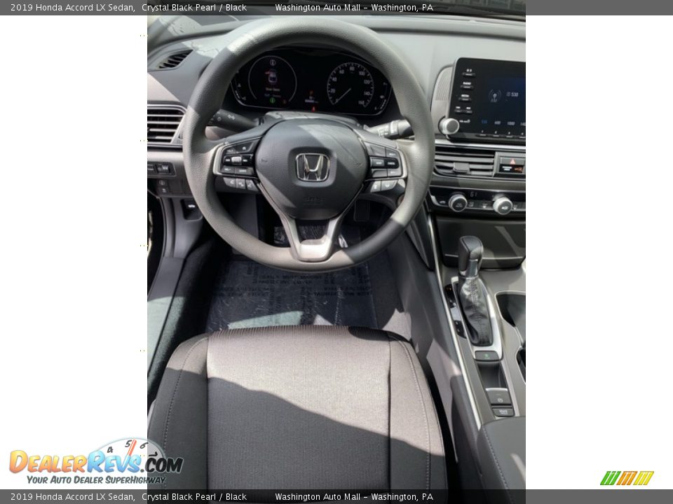 2019 Honda Accord LX Sedan Crystal Black Pearl / Black Photo #11