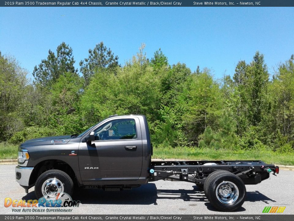 Granite Crystal Metallic 2019 Ram 3500 Tradesman Regular Cab 4x4 Chassis Photo #1