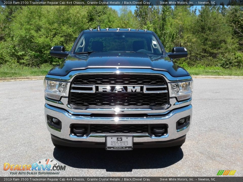 2019 Ram 3500 Tradesman Regular Cab 4x4 Chassis Granite Crystal Metallic / Black/Diesel Gray Photo #3