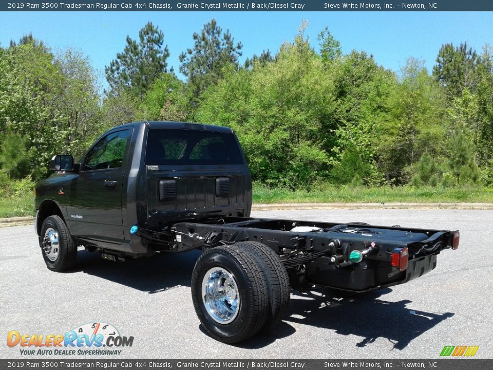 2019 Ram 3500 Tradesman Regular Cab 4x4 Chassis Granite Crystal Metallic / Black/Diesel Gray Photo #8