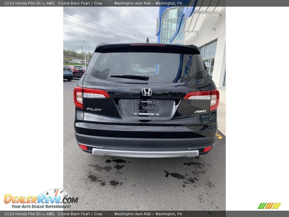 2019 Honda Pilot EX-L AWD Crystal Black Pearl / Gray Photo #6