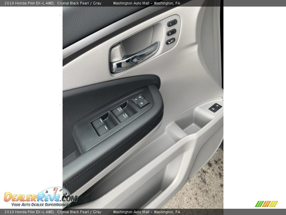 2019 Honda Pilot EX-L AWD Crystal Black Pearl / Gray Photo #9