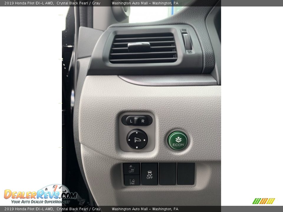 2019 Honda Pilot EX-L AWD Crystal Black Pearl / Gray Photo #10