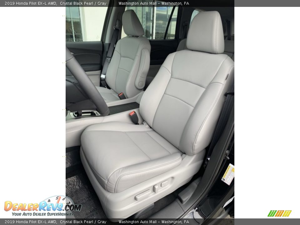 2019 Honda Pilot EX-L AWD Crystal Black Pearl / Gray Photo #12