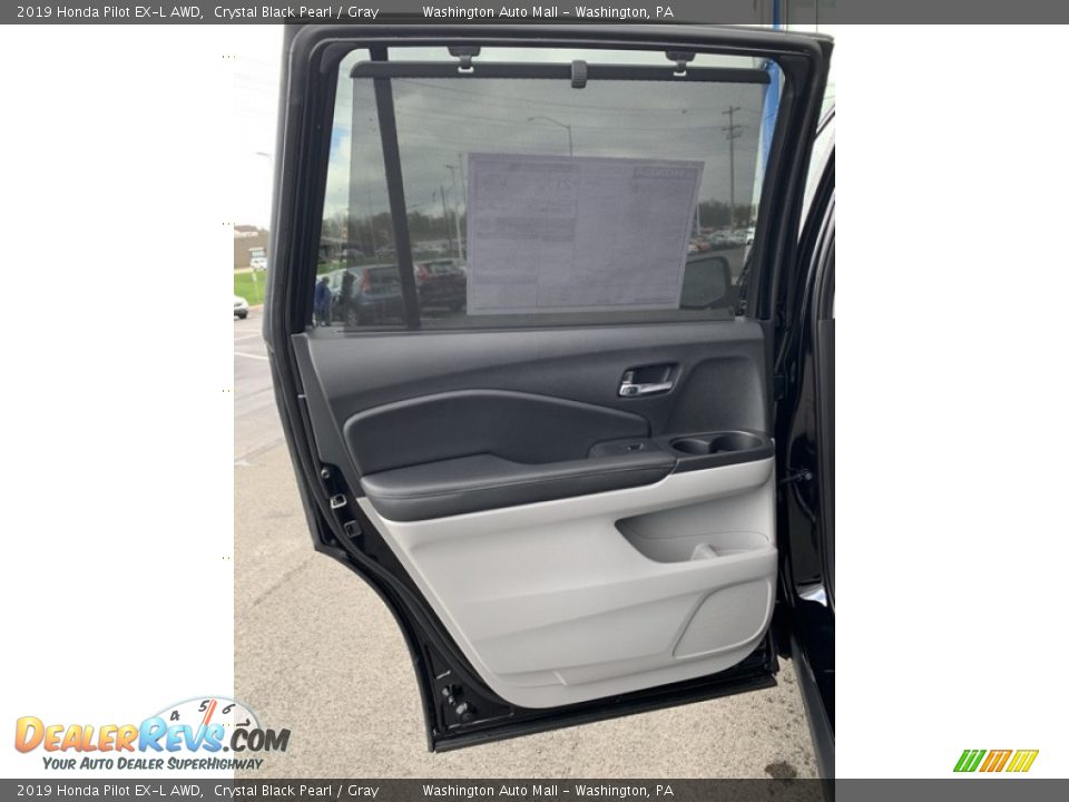 2019 Honda Pilot EX-L AWD Crystal Black Pearl / Gray Photo #16